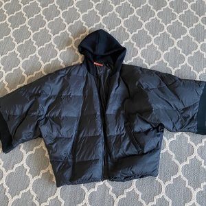 Alice and Olivia Puffer Jacket and Cape Medium